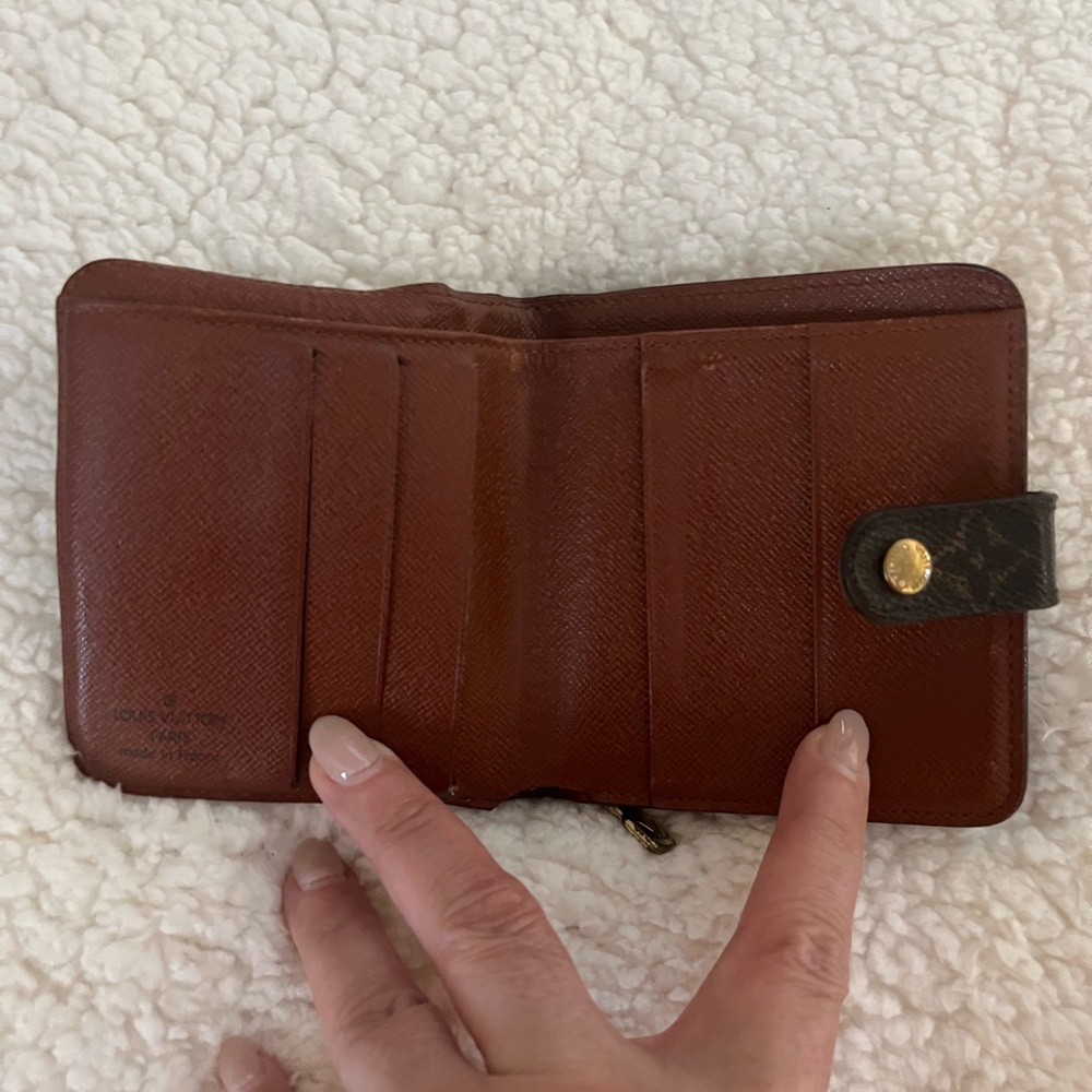 Louis Vuitton Classic Monogram Compact Wallet with Zippered Coin Pouch - Picture 3 of 12
